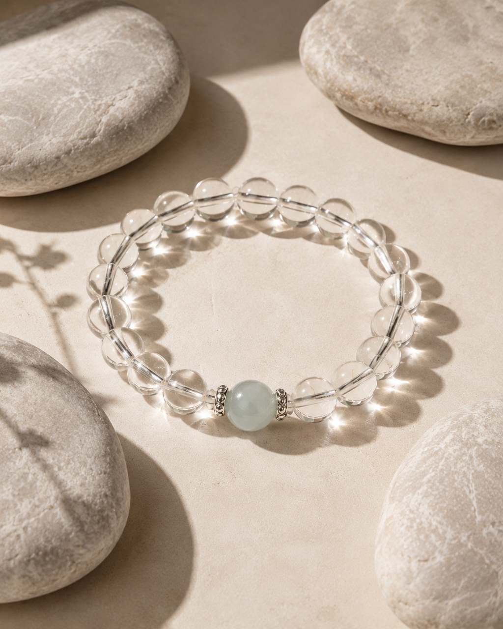 Clear Tide Beaded Bracelet