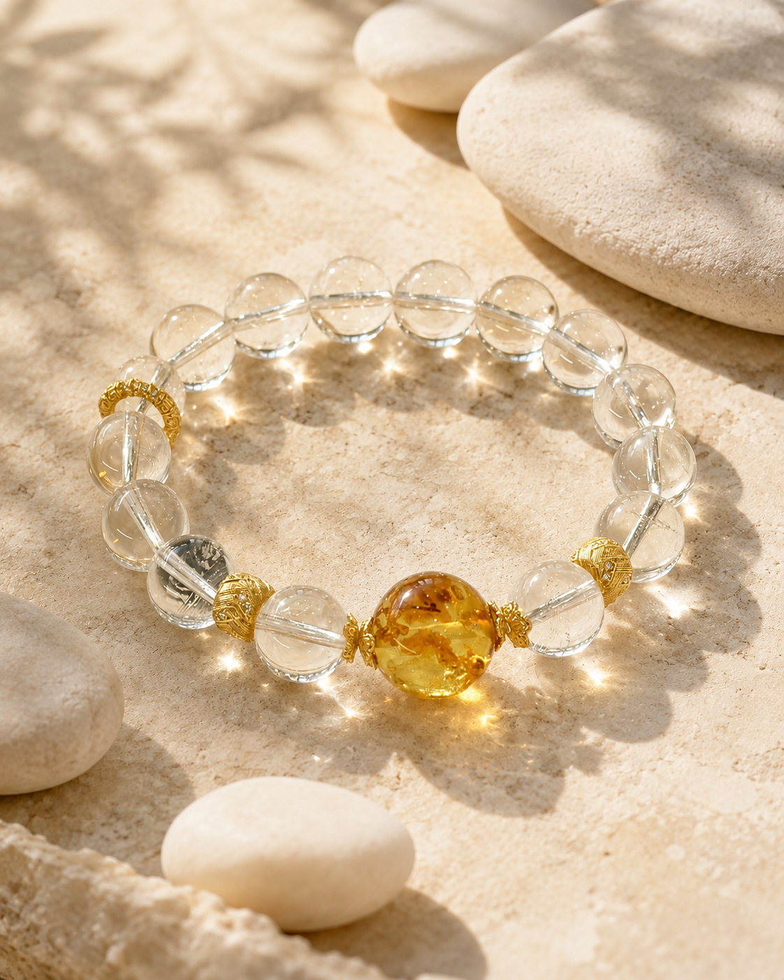 Golden Hour Beaded Bracelet